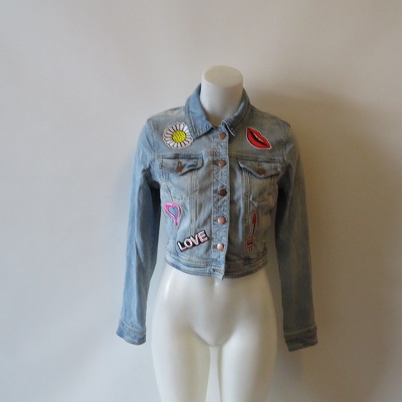 juniors blue jean jacket